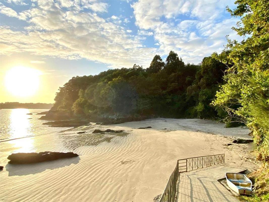Casa Con Jardin En La Playa De Almieiras Villa Fene ภายนอก รูปภาพ